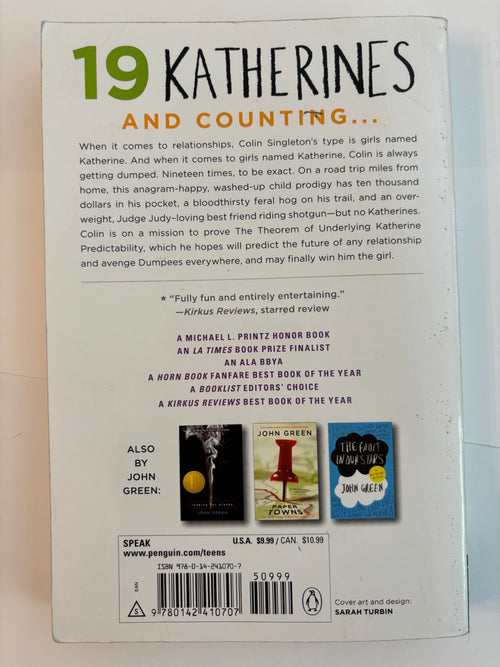 An Abundance of Katherines - John Green