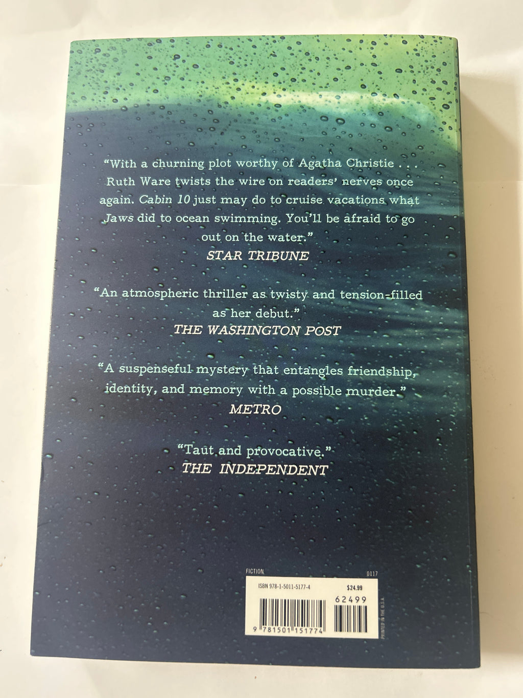 The woman in cabin 10 - Ruth ware