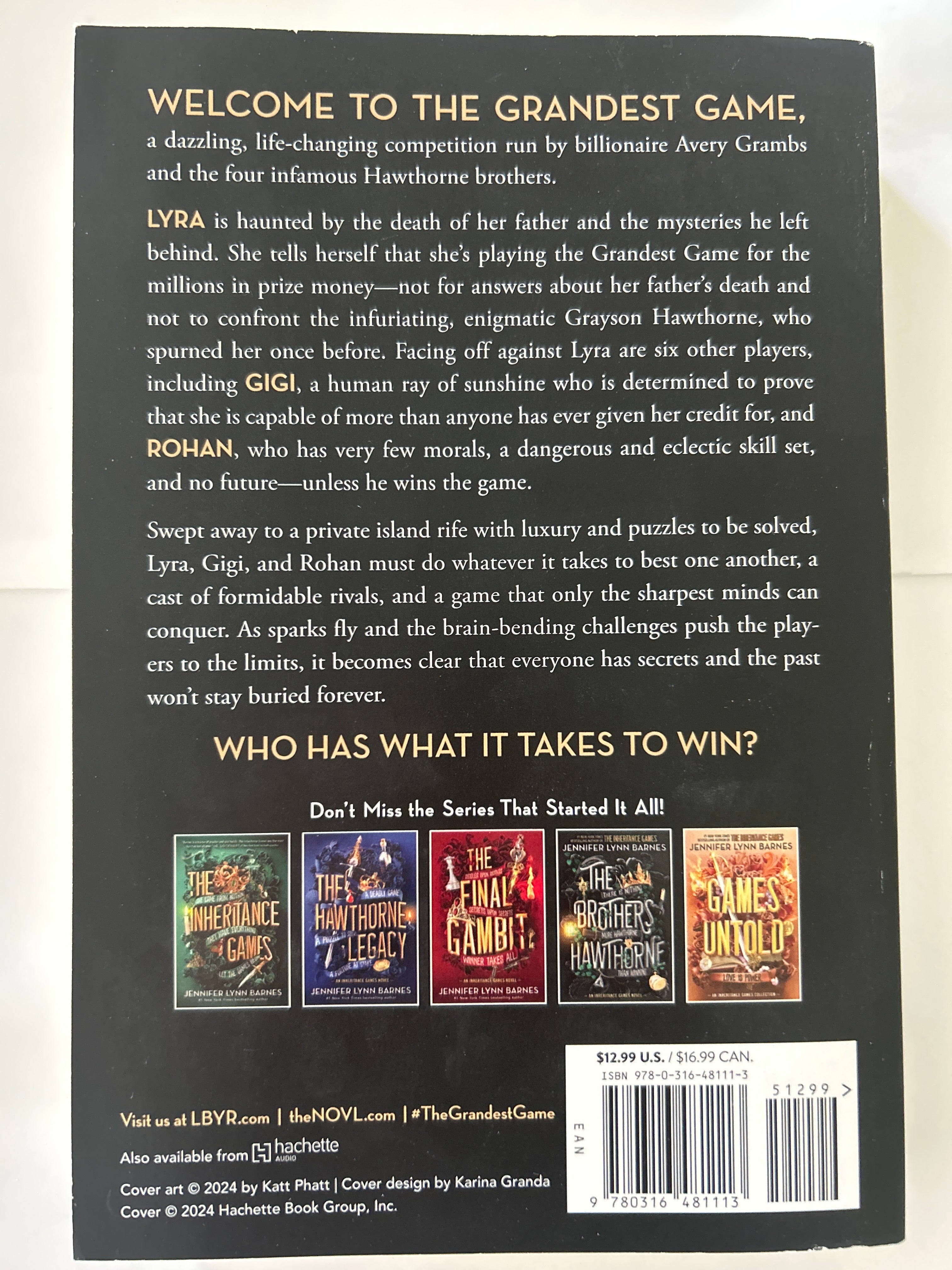 The grandest game - Jennifer Lynn Barnes