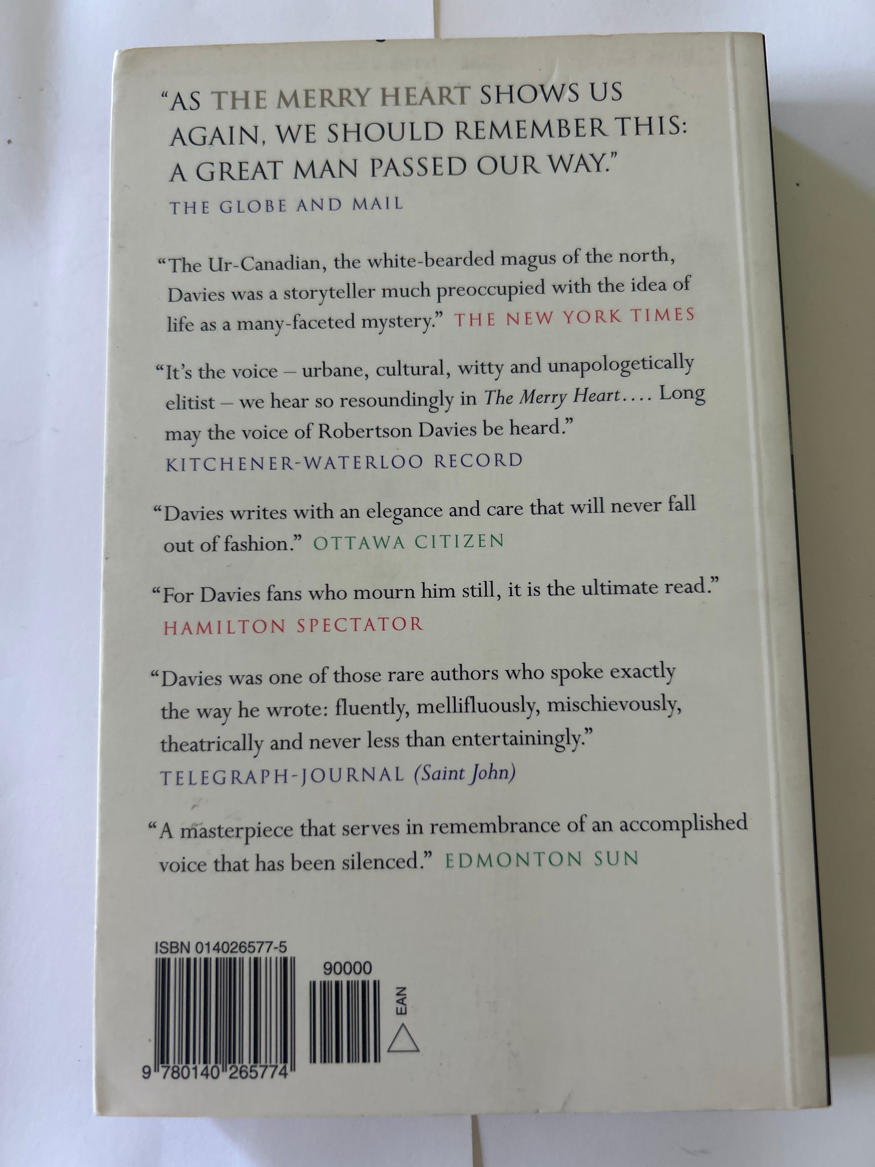 The merry heart - Robertson Davies