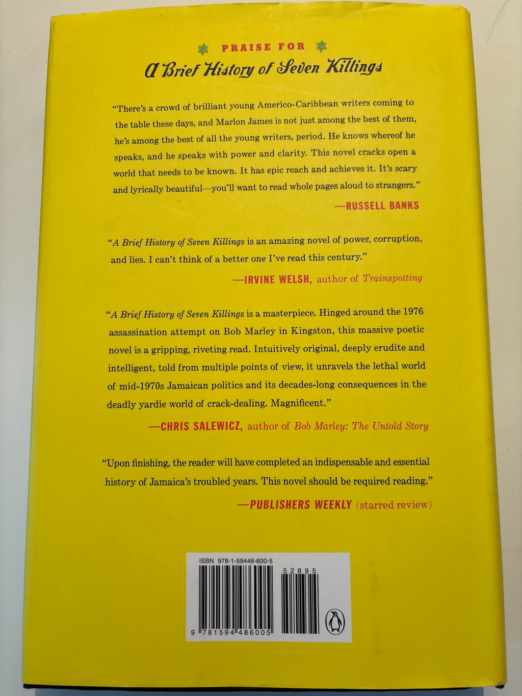 A Brief History of Seven Killings - Marlon James