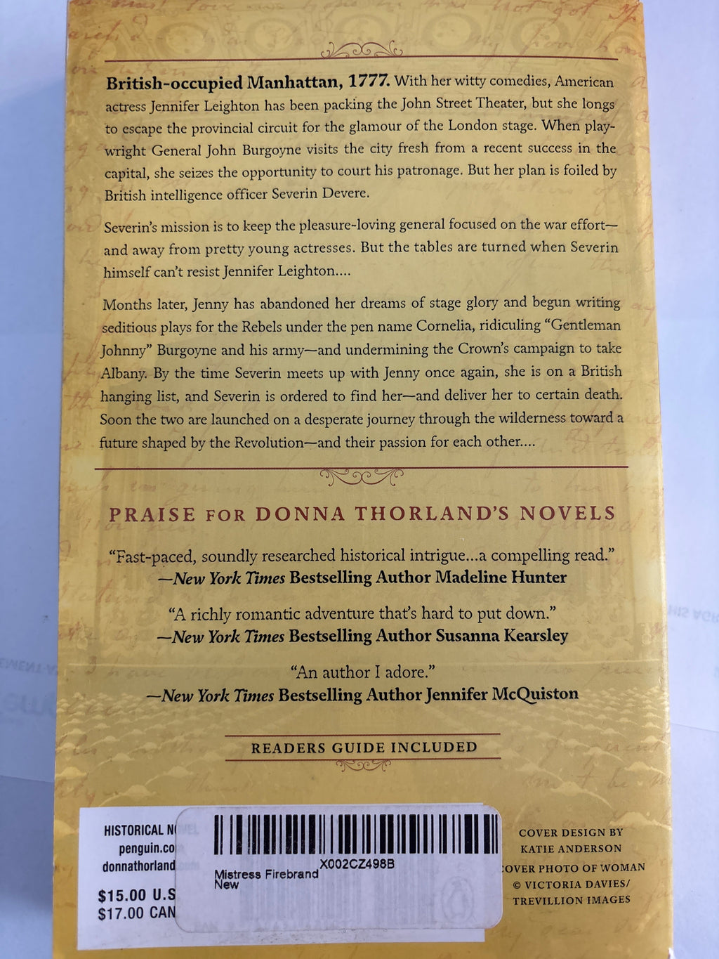 Mistress Firebrand - Donna Thorland