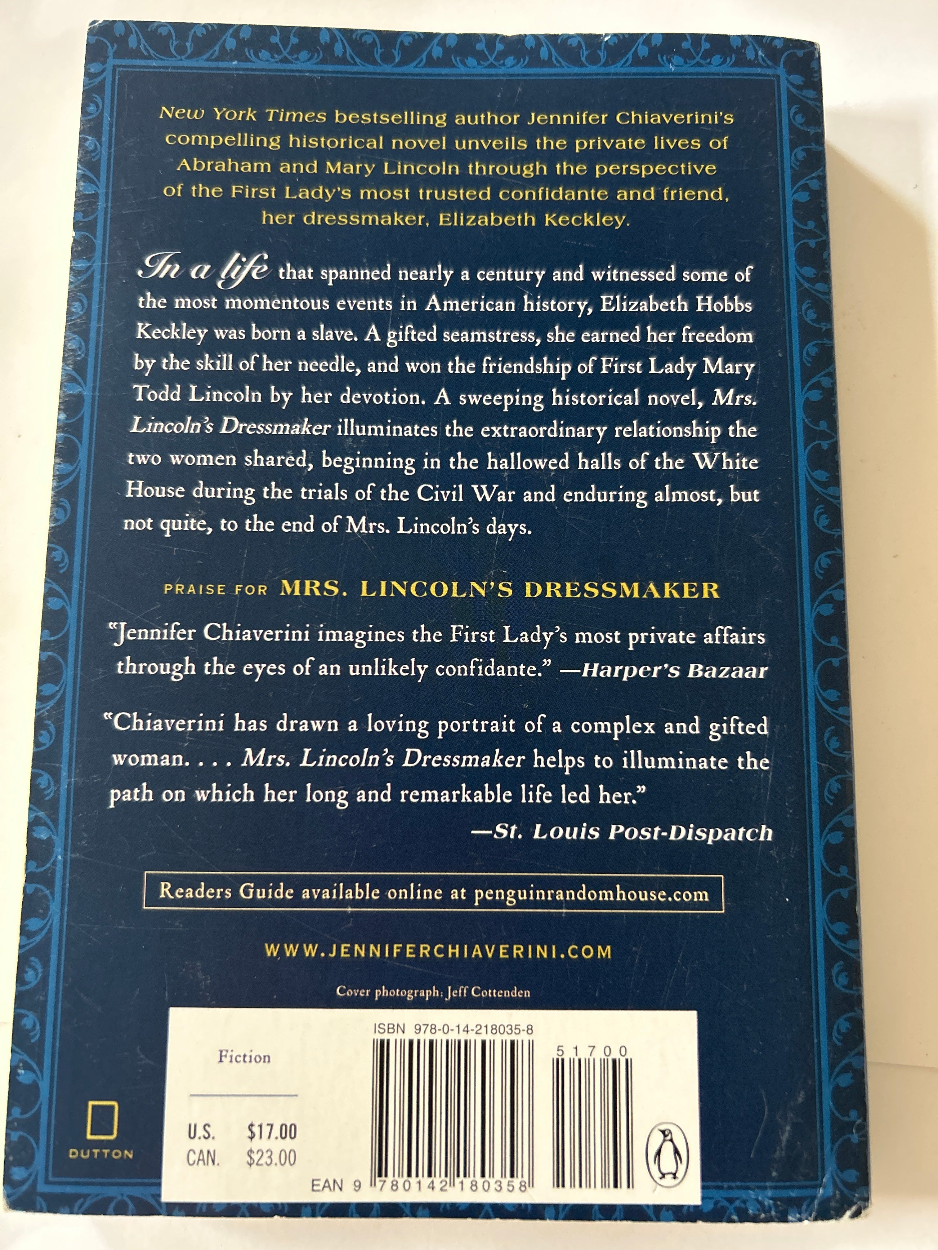 Mrs lincolns dressmaker - Jennifer chiaverini