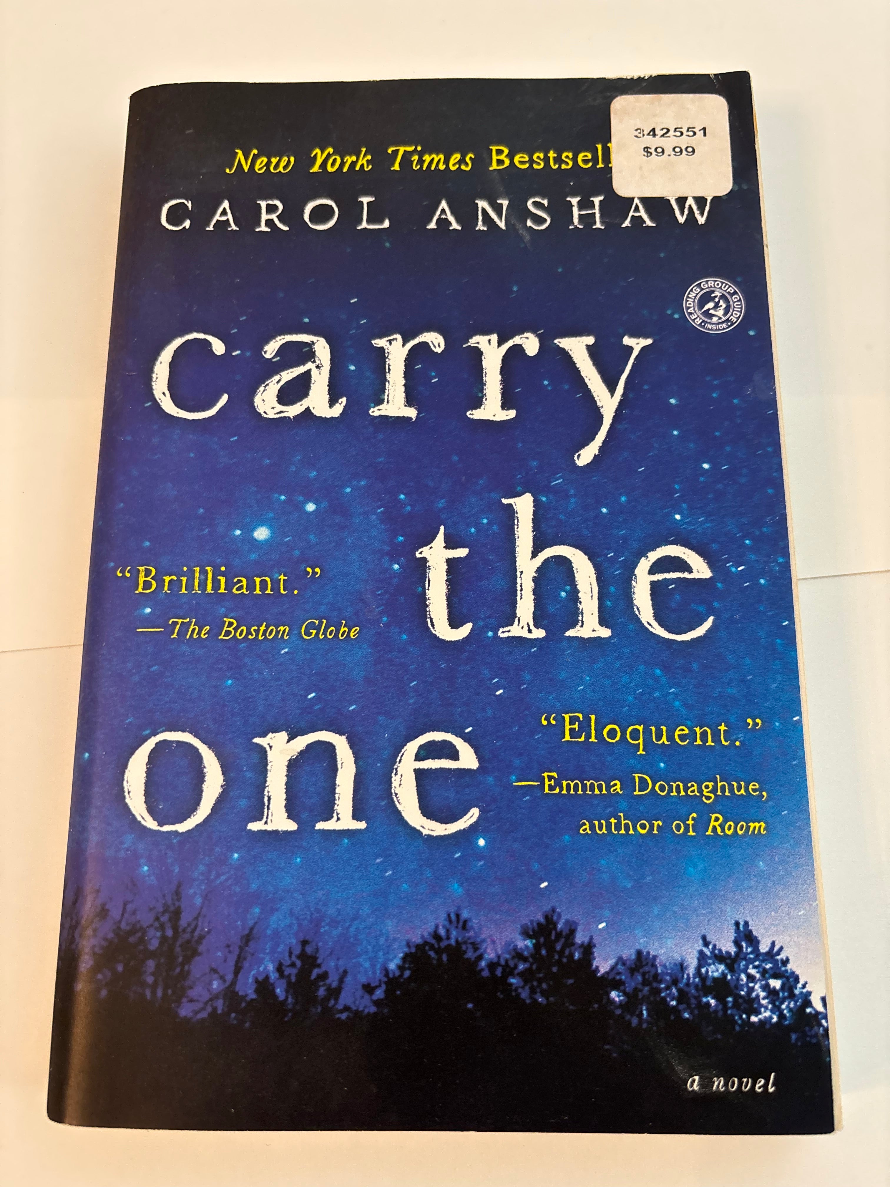 Carry the One - Carol Anshaw