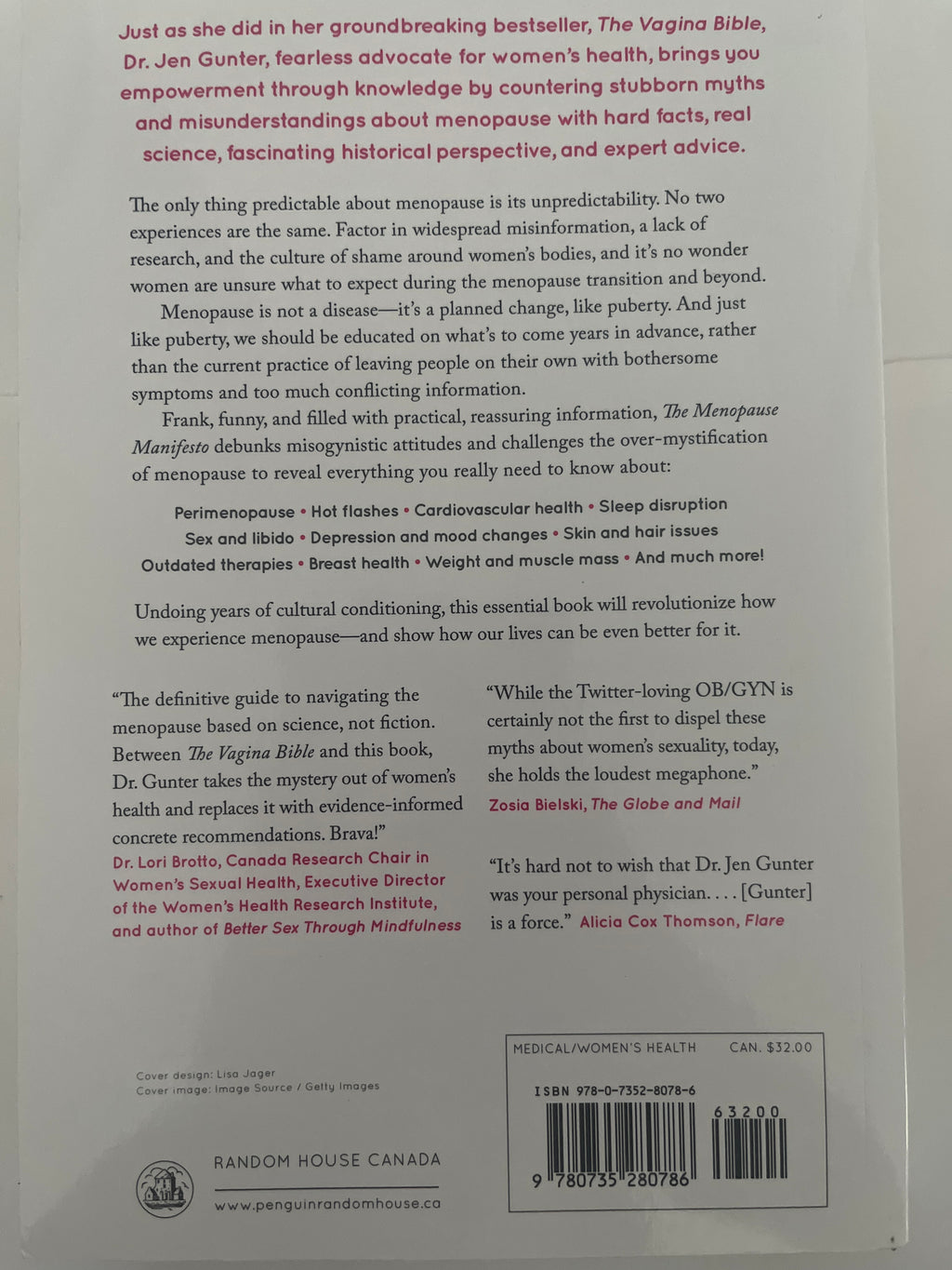 The menopause manifesto- dr. Jen Gunter