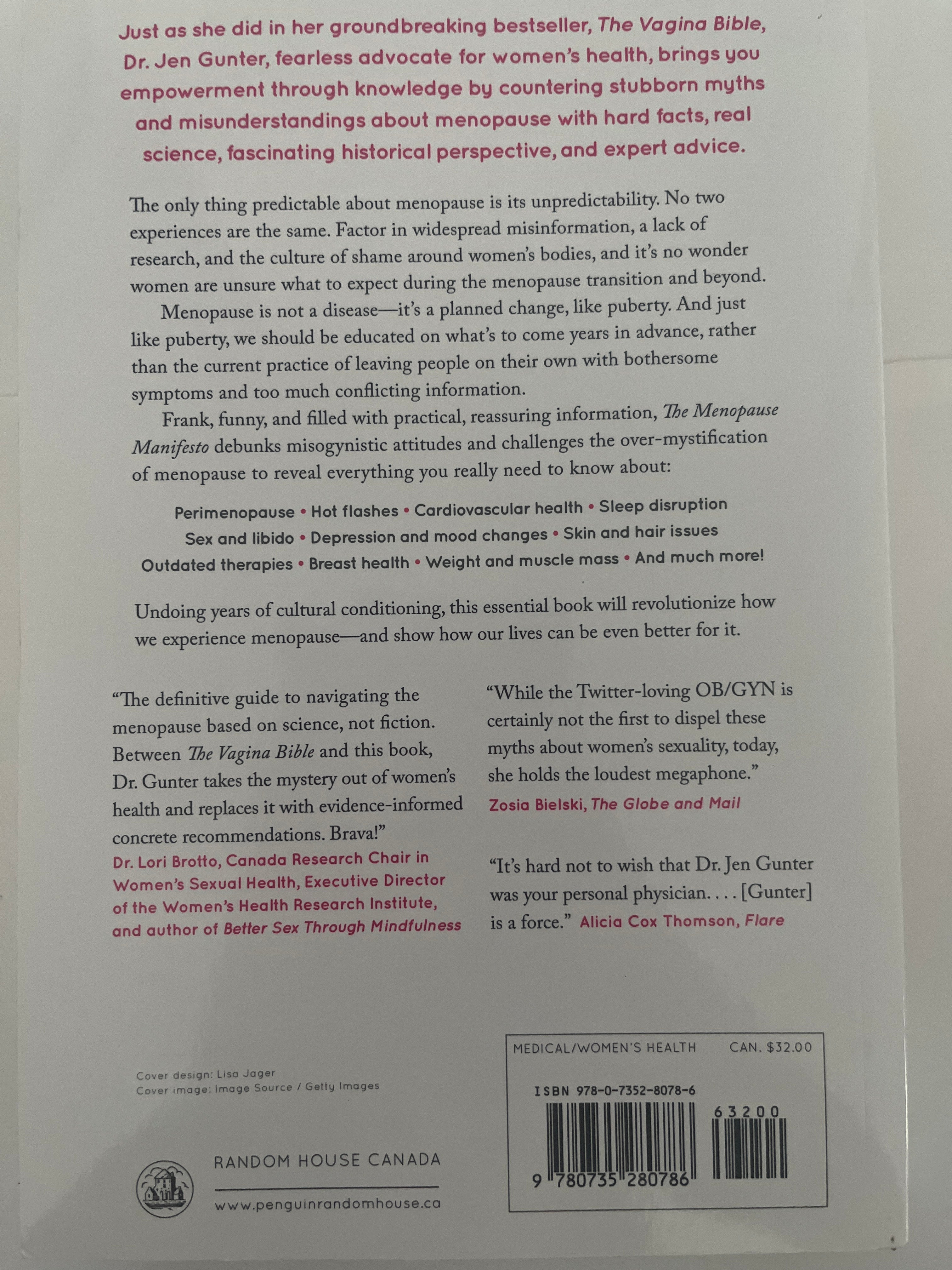 The menopause manifesto- dr. Jen Gunter