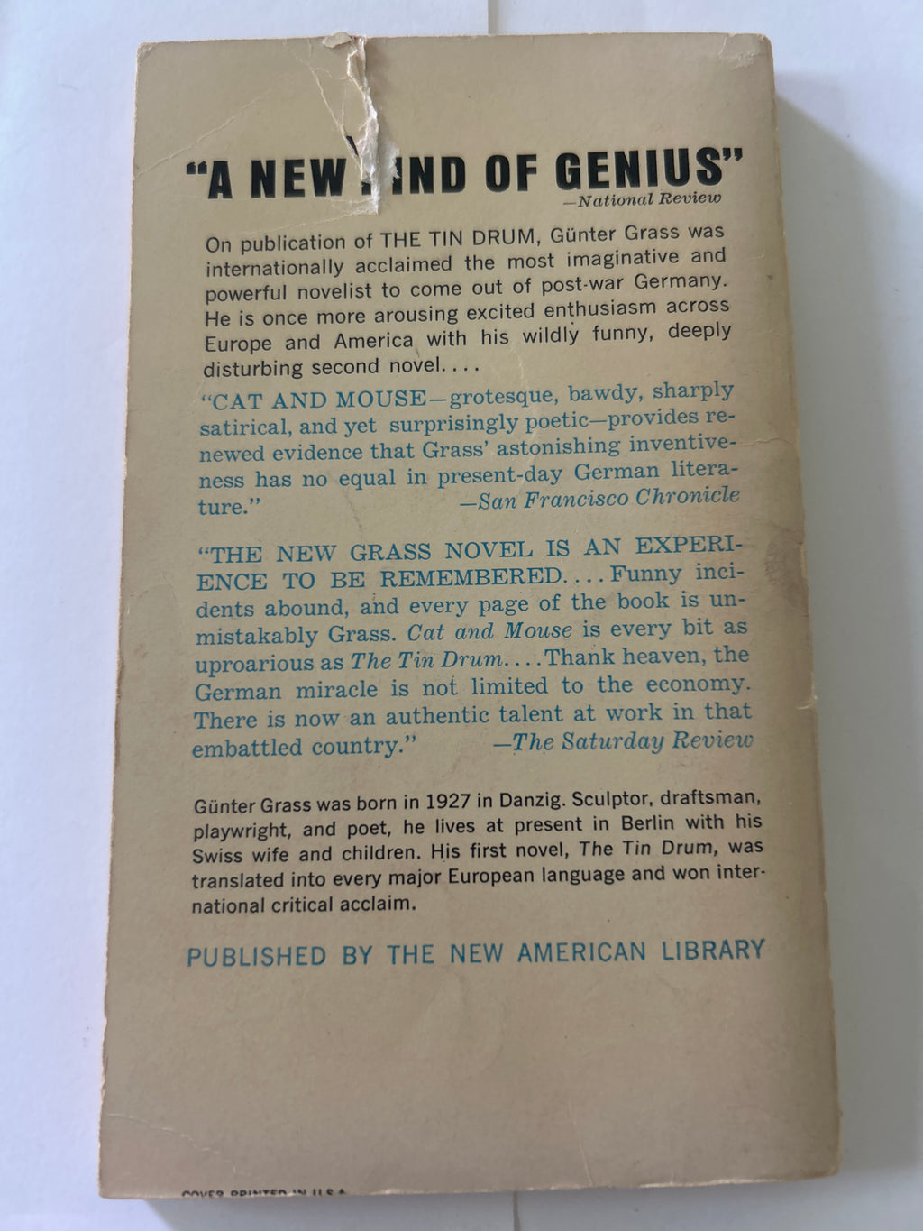 Cat and mouse - Gunter grass