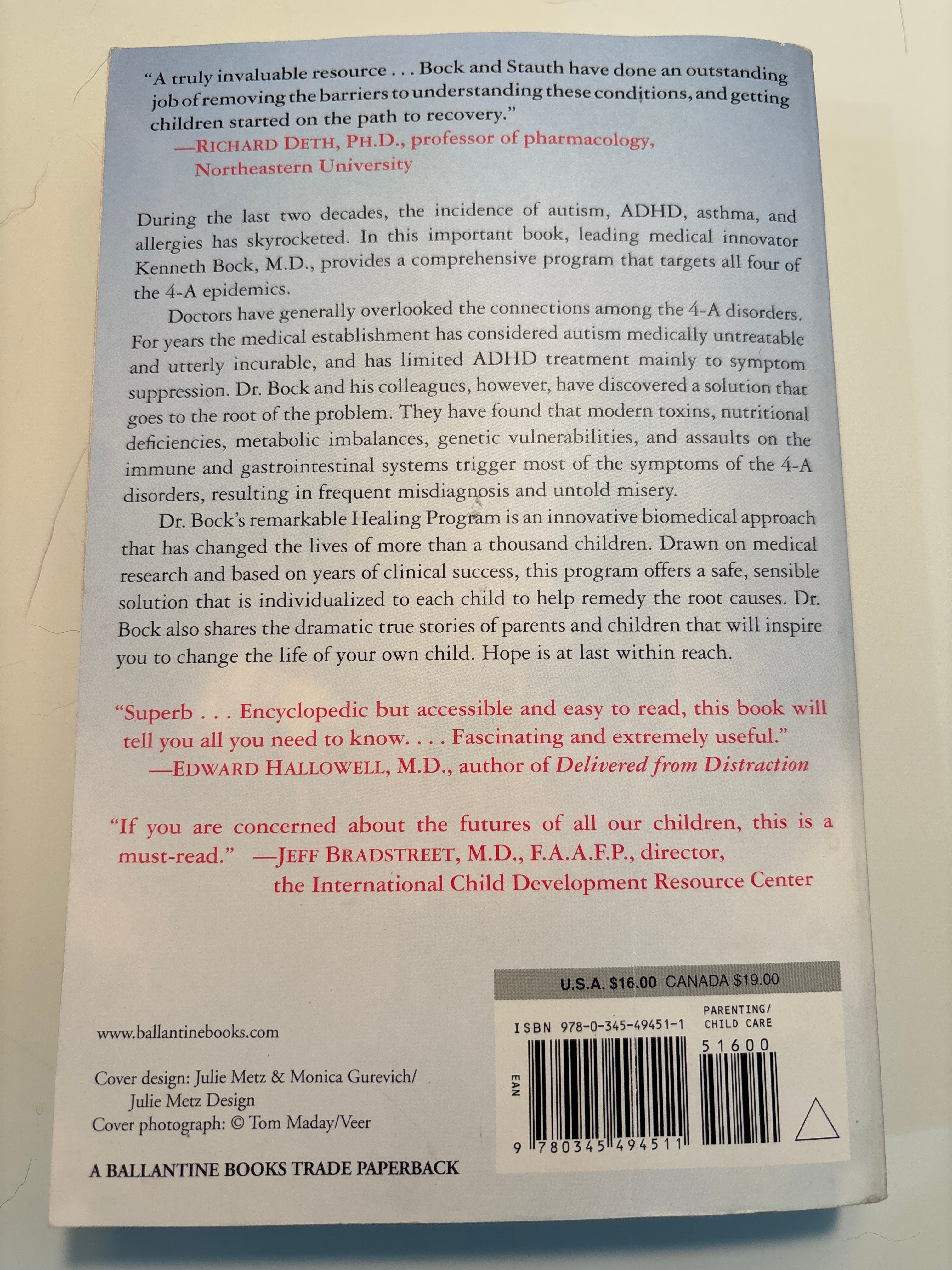 Healing the New Childhood Epidemics - Kenneth Bock, M. D. and Cameron Stuth