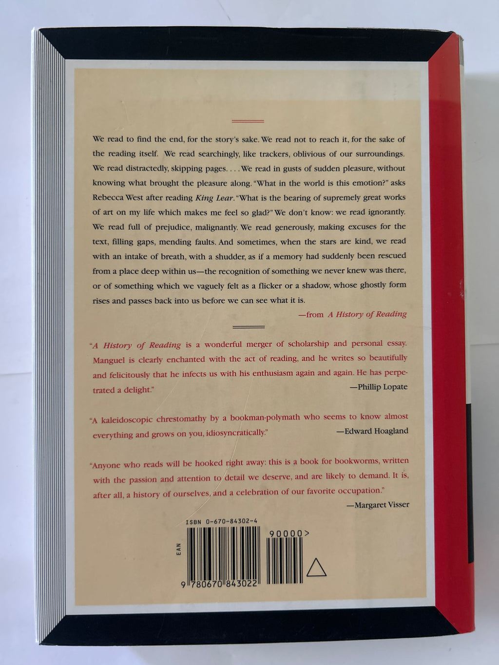 A history of reading - Alberto Manguel