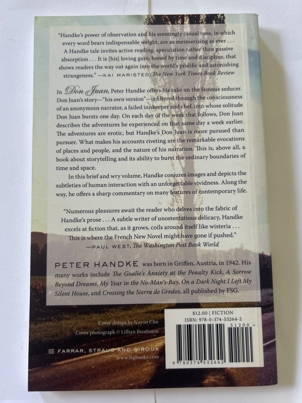 Don Juan his own version - Peter Handke