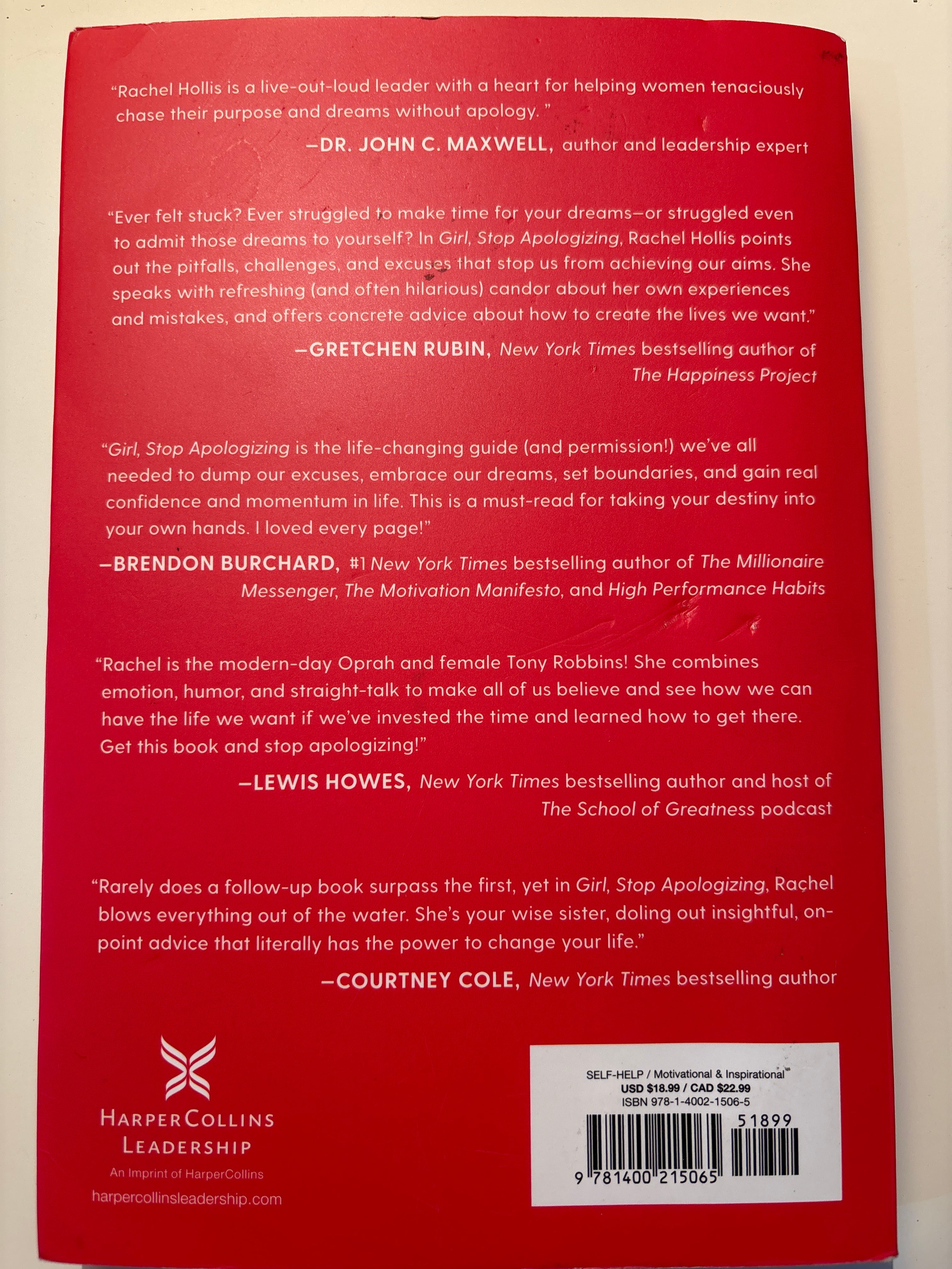 Girl, Stop Apologizing - Rachel Hollis