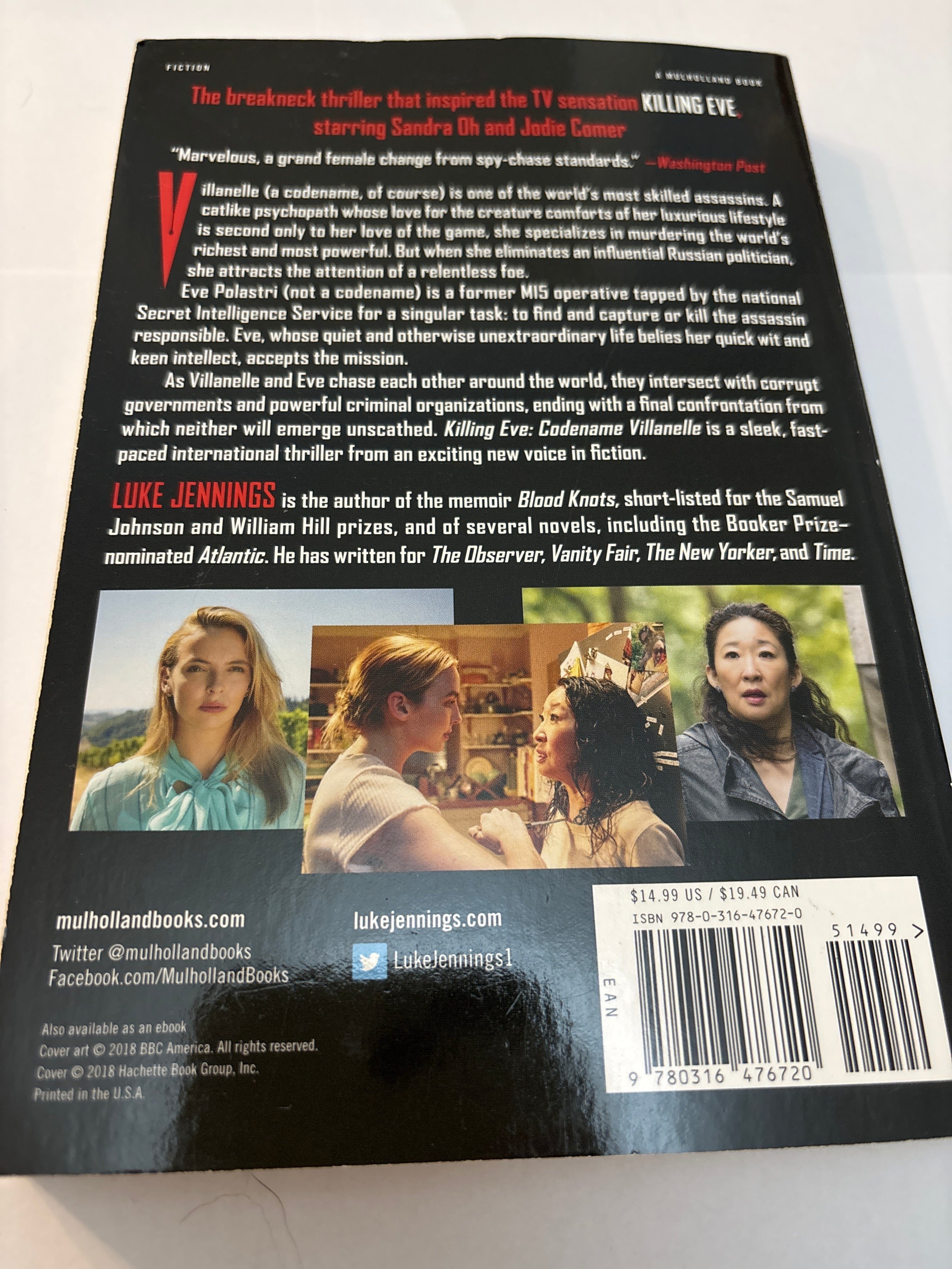 Killing Eve: Codename Villanelle - Luke Jennings