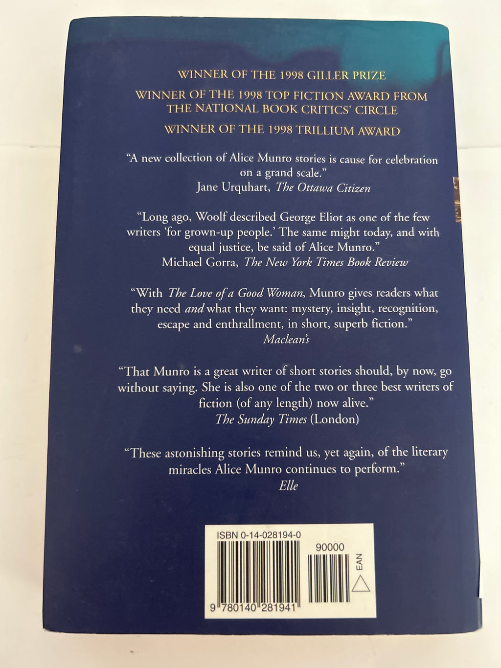 Alice Munro - the love of a good woman