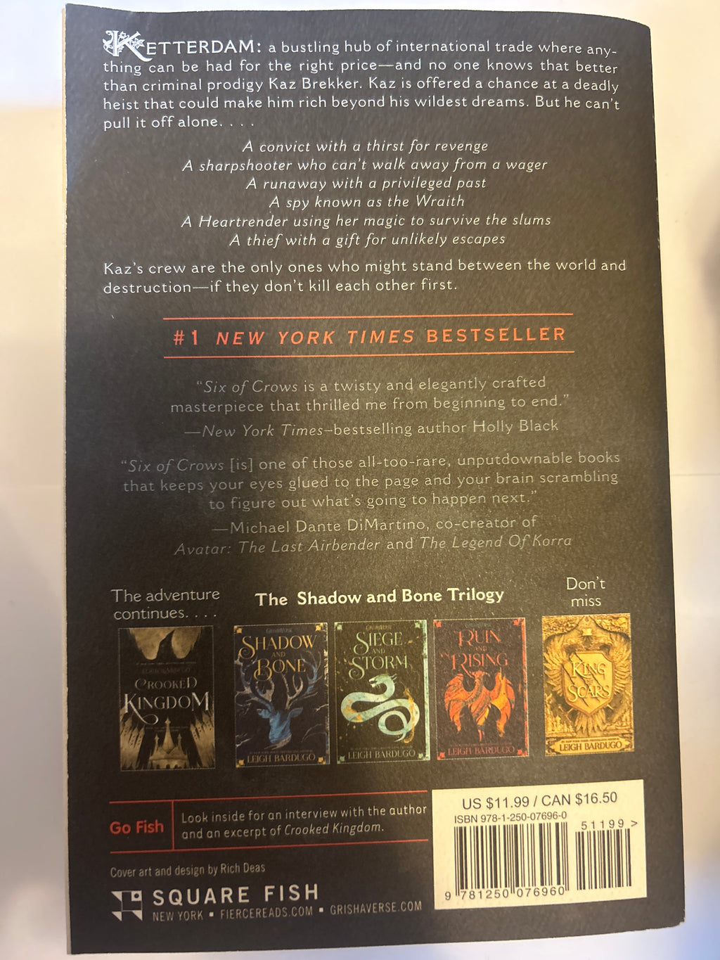 Six of crows - leigh bardugo