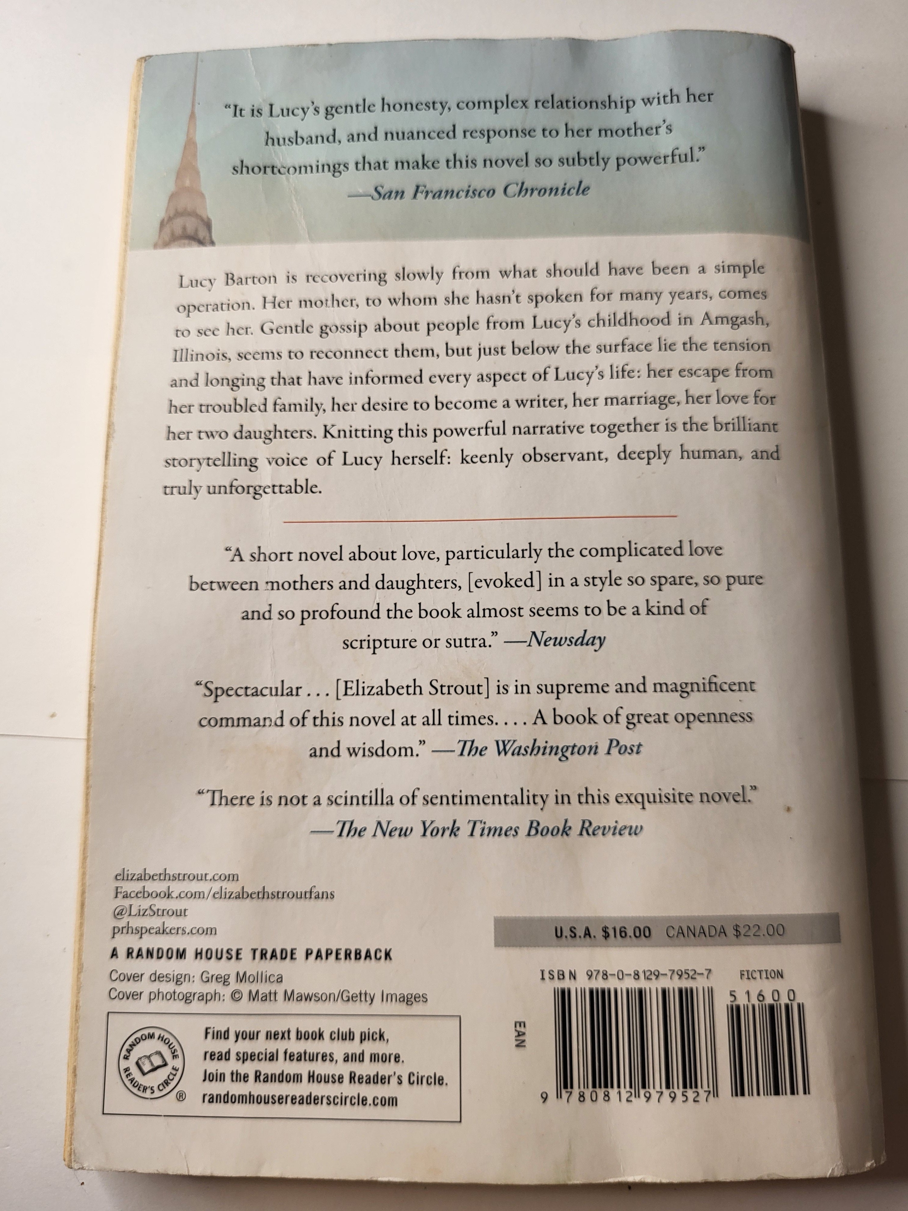 My Name is Lucy Barton - Elizabeth Strout