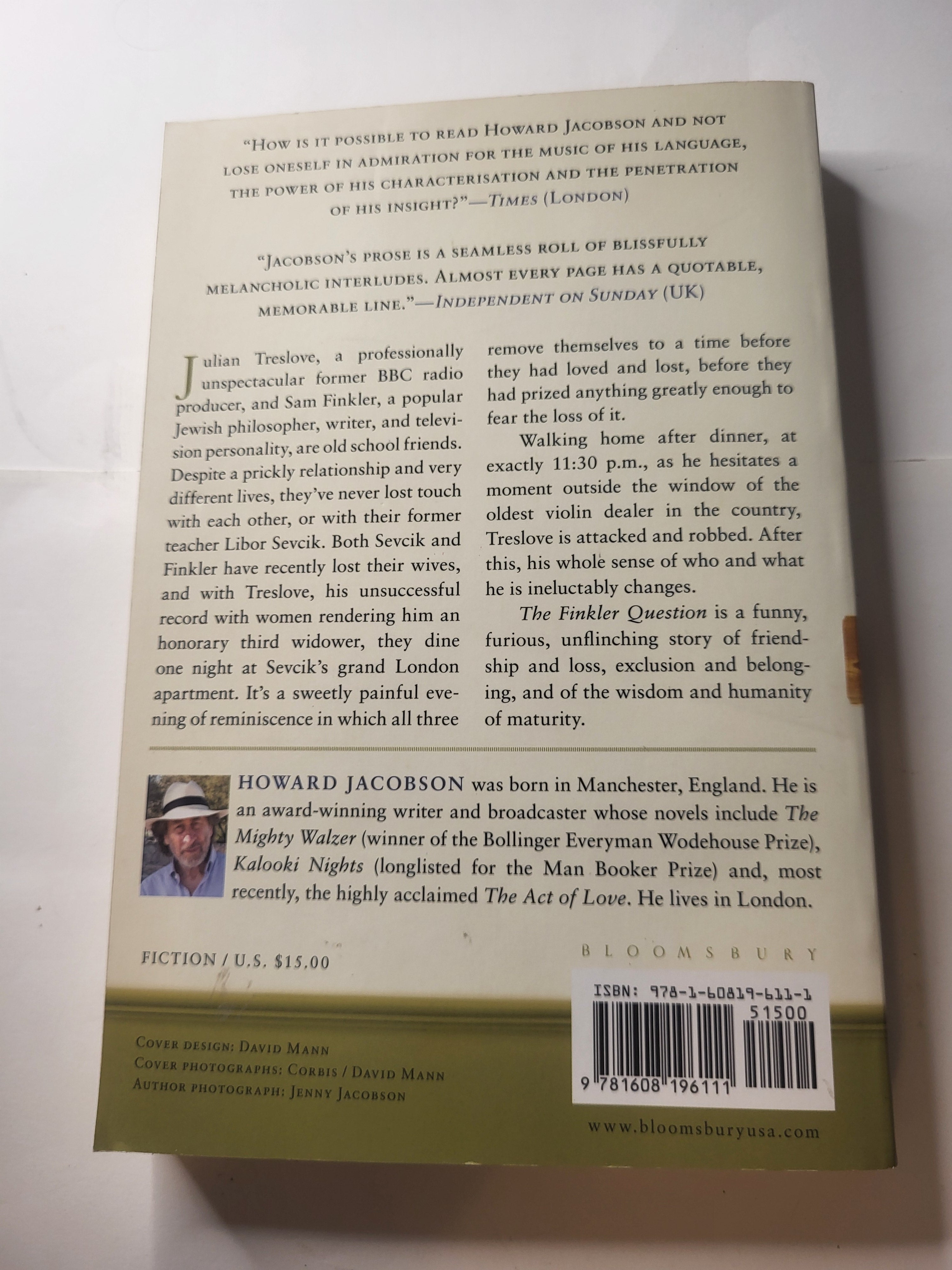 The Finkler Question - Howard Jacobson